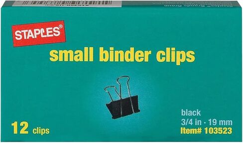 Staples 395200 مشابك ربط متوسطة السائبة Pk Blk مقاس 1 1/4 بوصة بسعة 5/8 بوصة 144/عبوة in Saudi Arabia