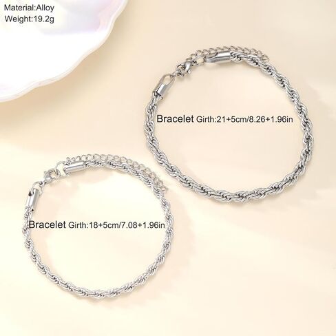 Silver Bracelets for Women Layered Bangle Bracelets for Women Cuff Design Jewelry in Saudi Arabia