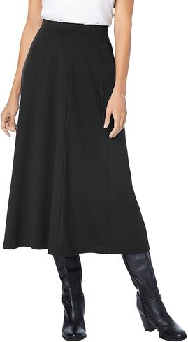 Woman Within Plus Size Ponte Knit A-Line Skirt in Saudi Arabia