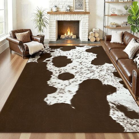 AROGAN Premium Leopard Rug for Bedroom 4×6 Feet, Machine Washable Cheetah Rug Animal Print Hide Area Rug, Large Non-Slip Faux Fur Leopard Skin Rugs Carpet for Office Living Room Dinner Room Home Decor in Saudi Arabia