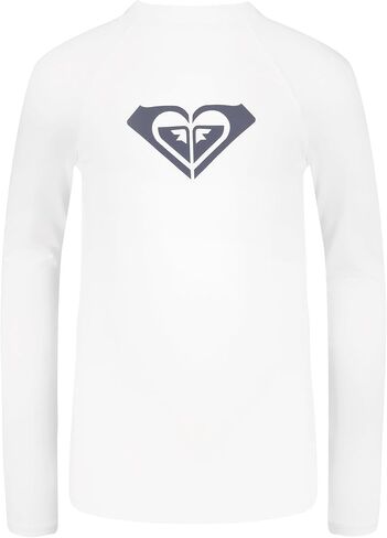 Roxy Girls' Long Sleeve Whole Hearted Rashguard Shirt, UPF 50+ Sun Protection, Quick Dry in Kuwait