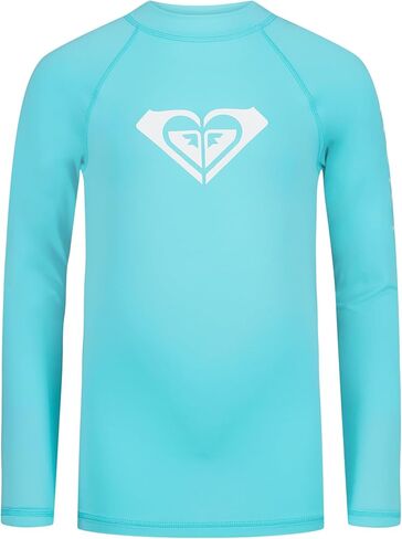 Roxy Girls' Long Sleeve Whole Hearted Rashguard Shirt, UPF 50+ Sun Protection, Quick Dry in Kuwait