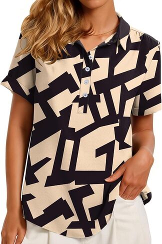 Rapbin Spring Tops for Women 2026 Women Blouses Short Sleeve V Neck Casual Collared Office Work Shirts Tops in Saudi Arabia