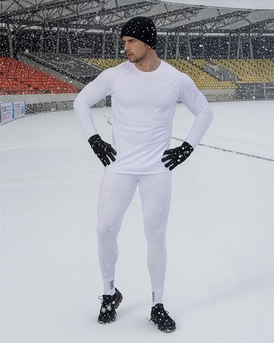 DRSKIN 3 أو 2 حزمة الرجال السراويل ضغط الحراري الجوارب الصوف مبطنة طبقات القاعدة الملابس الداخلية الرياضية تجريب الشتاء in Kuwait