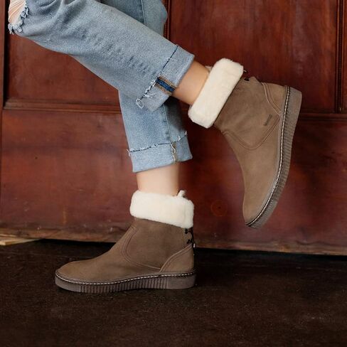 BEARPAW Women's Leticia Taupe Boot Size 10 | Classic Suede Boots | Women's Comfortable Winter Boot in Saudi Arabia