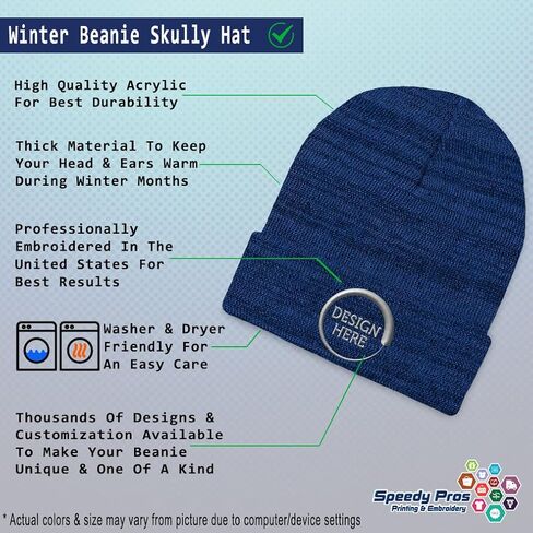 Speedy Pros Beanies for Men Just Married Newlywed Embroidery Skull Cap Winter Hats for Women Acrylic One Size in Saudi Arabia