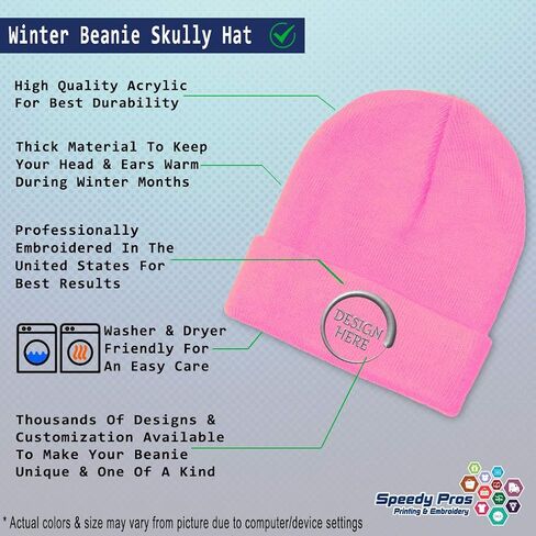 Speedy Pros Beanies for Men Just Married Newlywed Embroidery Skull Cap Winter Hats for Women Acrylic One Size in Saudi Arabia