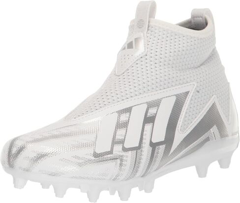 حذاء كرة قدم Adidas Freak Spark 23 متوسط ​​الطول، أبيض/أبيض/ذهبي معدني، 2 US للجنسين للأطفال الصغار in Saudi Arabia