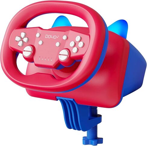 NBCP Gaming Racing Wheel with Pedal, Wireless Steering Wheel for Multi-Platform Game: Nintendo Switch, PC, PS4/PS3, iOS, Android Race Games in Kuwait