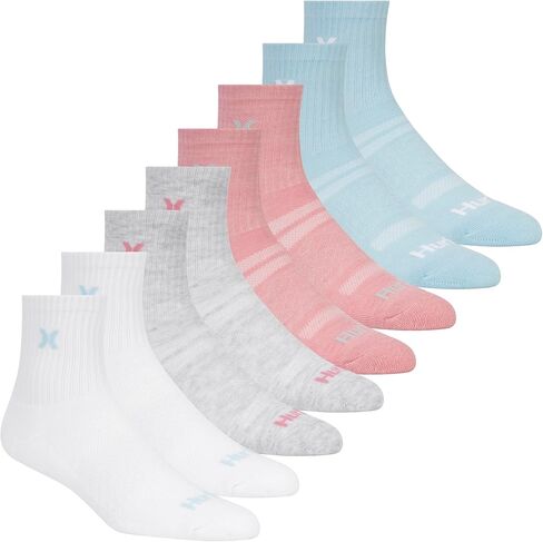 Hurley Women's Sport Stretch Low Crew Socks (8-Pack) in Saudi Arabia