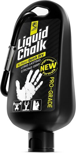 Pro Grade Liquid Chalk (60 ML) Mess-Free Chalk for Weightlifting, Gymnastics Rock Climbing, Dancing, Pole Grip - Sports & Workout Chalk - Sweat-Resistant Long Lasting for Stronger Grip Gym Accessories in Kuwait