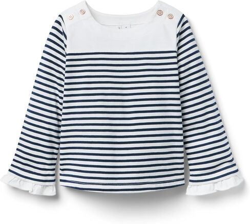 Janie and Jack Girls Striped Bell Sleeve Top in Saudi Arabia