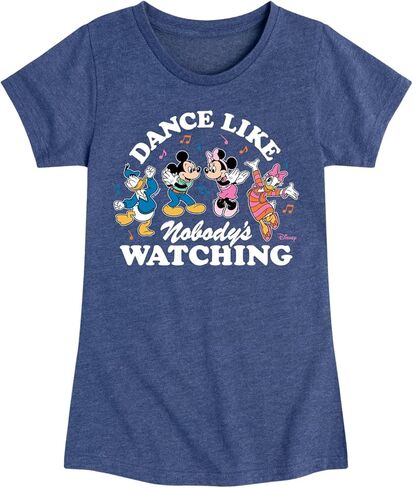 Disney Characters - Donald Duck, Minnie, Mickey, & Daisy - Nobody's Watching - Toddler & Youth Girls Short Sleeve T-Shirt in Saudi Arabia