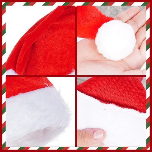 baotongle 3pcs Santa Hat Beard Wig Set for Adults Santa Claus Costume Accessories Soft Elastic Strap Beard Classic Red Hat Fluffy White Wig Perfect for Christmas Parties Holiday in Saudi Arabia