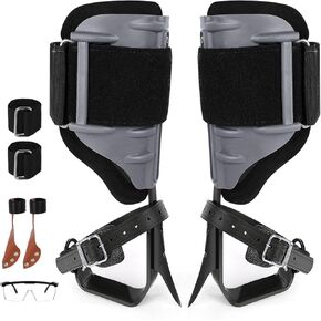 Tree Climbing Spikes Set Tree Climbing Gear 1 Pair Alloy Steel Climbing Spurs 350lbs Load Capacity Arborist Equipment for Climbers, Fruit Picking and Lumberjack in Kuwait