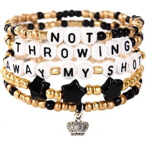 سوار برودواي الموسيقي لهدايا محبي هاميلتون، 4 قطع هدايا سوار للفتيات والنساء والرجال in Kuwait