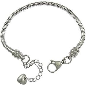 Stainless Steel Starter Charm Bracelet Lobster Claw Fits Pandora Charms in Saudi Arabia