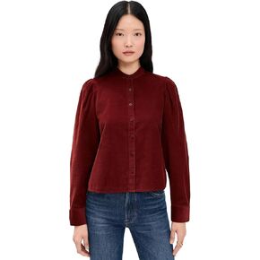 Madewell Women's Puff-Sleeve Button-Up Shirt in Corduroy in Saudi Arabia