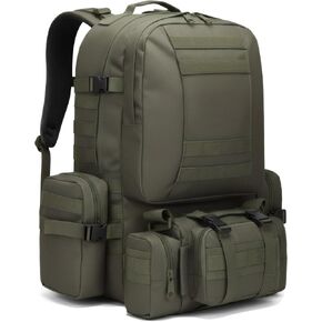 Military Grade Tactical Backpack for Men Waterproof Bug Out Bag Survival Rucksack Go Bag Emergency Molle System Army 3 Day Assault Pack for Camping Hiking Hunting with SOG Features in Kuwait