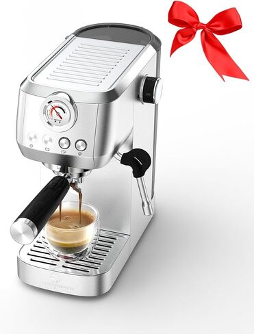 Cappuccino Coffee Machine, Espresso Machine Touchscreen Control with Auto Milk Frother, Stainless Steel Espresso Maker 20 Bar, Latte Coffee Maker with for Home, Office with Timer in Saudi Arabia