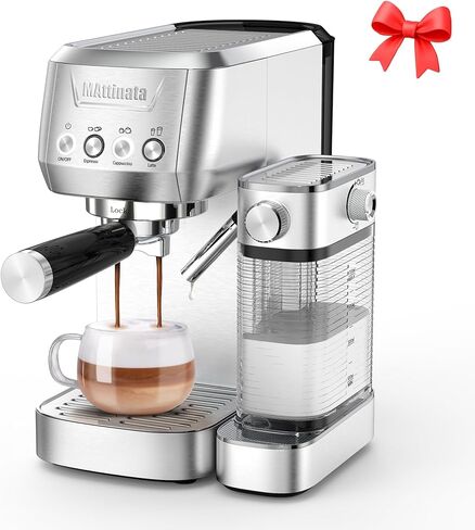 Cappuccino Coffee Machine, Espresso Machine Touchscreen Control with Auto Milk Frother, Stainless Steel Espresso Maker 20 Bar, Latte Coffee Maker with for Home, Office with Timer in Saudi Arabia