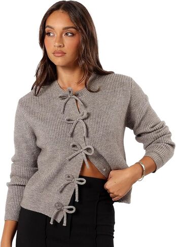 Petal & Pup Womens Wilde Bow Front Cardigan in Saudi Arabia