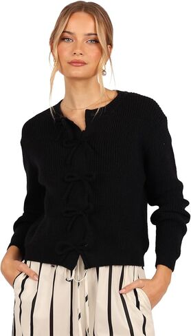Petal & Pup Womens Wilde Bow Front Cardigan in Saudi Arabia