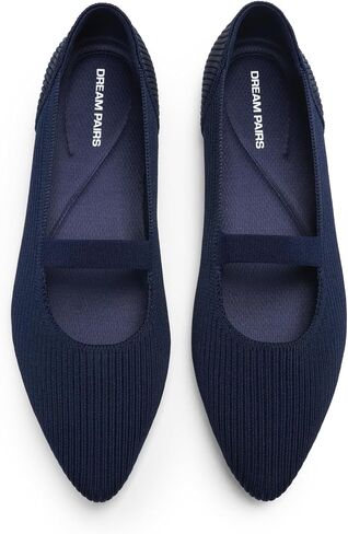 DREAM PAIRS Women's Knit Ballet Flats Pointed Toe Comfortable Dressy Flats for Work Office Shoes Mary Jane Flats in Saudi Arabia