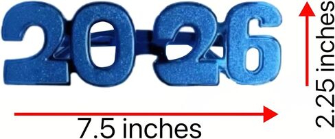 الجدة السنة الجديدة 2026 حزب نظارات احتفالية عطلة الاحتفال نظارات إطار بريق - 12 حزمة in Saudi Arabia