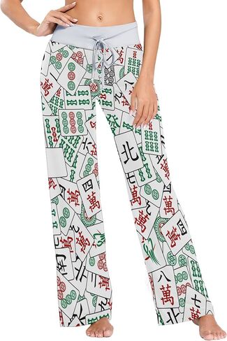 Fisyme Pajama Pants for Women Pjs Bottoms Drawstring Wide Leg Jogger Lounge Yoga Sweat Pants in Saudi Arabia
