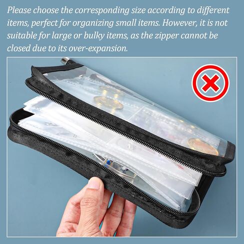 Jewelry Storage Book Set Transparent Travel Jewelry Organizer with Anti-Oxidation Pocket Traveling Necklace Earring Organizer for Ring, Bracelets, Postcard(120 Grids +75 Thicken PVC Zipper Bags) in Saudi Arabia