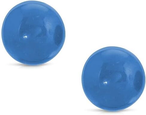14K Yellow Gold Large 10mm Genuine Jade Stud Earrings in Saudi Arabia