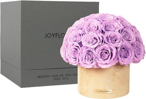 مزهرية الزهور المحفوظة من JoyFlower، مزهريات زهرة حجر الكهف الأصفر للقطع المركزية، زخارف الزهور الأبدية للحفلات المنزلية وغرفة المعيشة وغرفة النوم وطاولة القهوة، مزهرية الزهور المزخرفة ديكور المنزل الفريد in Kuwait