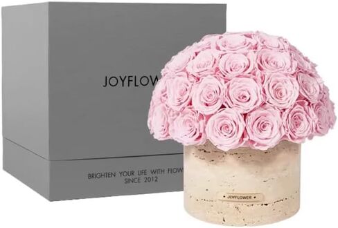 مزهرية الزهور المحفوظة من JoyFlower، مزهريات زهرة حجر الكهف الأصفر للقطع المركزية، زخارف الزهور الأبدية للحفلات المنزلية وغرفة المعيشة وغرفة النوم وطاولة القهوة، مزهرية الزهور المزخرفة ديكور المنزل الفريد in Kuwait