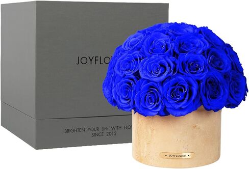 مزهرية الزهور المحفوظة من JoyFlower، مزهريات زهرة حجر الكهف الأصفر للقطع المركزية، زخارف الزهور الأبدية للحفلات المنزلية وغرفة المعيشة وغرفة النوم وطاولة القهوة، مزهرية الزهور المزخرفة ديكور المنزل الفريد in Kuwait
