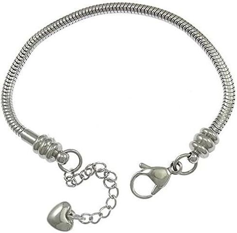 Stainless Steel Starter Charm Bracelet Lobster Claw Fits Pandora Charms in Saudi Arabia