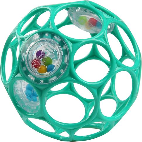 Bright Starts Oball Easy Grasp Pineapple Teether Toy, Hold My Own Collection, BPA Free, Unisex, Newborn and Up in Saudi Arabia
