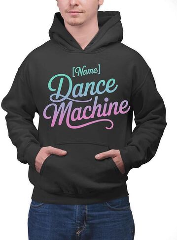 Fun Passion Shirt with Name Hobby Family Trend - Dance Machine Black in Saudi Arabia