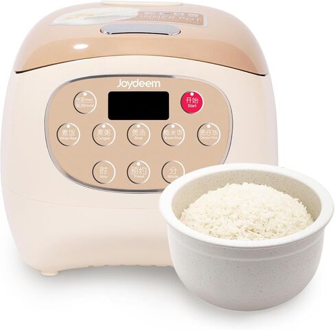 Joydeem Ceramic Rice Cooker, 6 Cups Uncooked Rice Cookers with Pure Ceramic Inner Pot, Healthy & PFOA Free, 3L, DFB-C300 in Kuwait