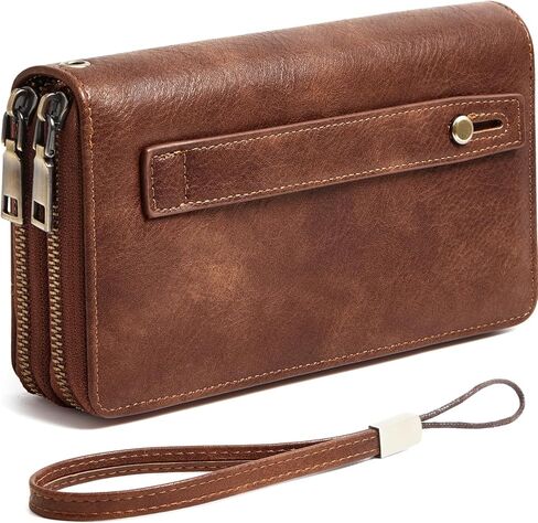 Wallet Women Clutch RFID Blocking Wristlet womens wallet Leather phone Purse Large Capacity Credit Card Holder in Saudi Arabia