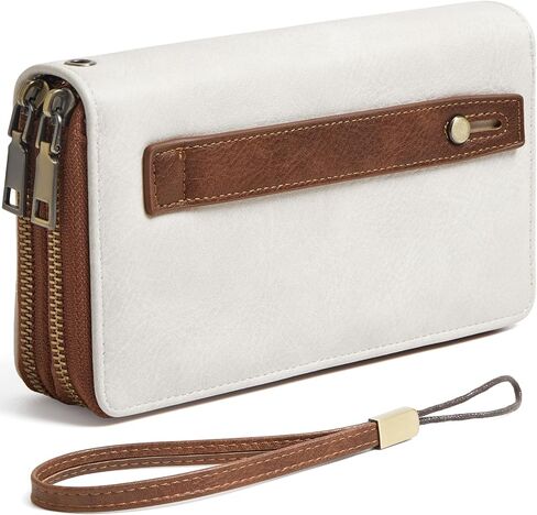 Wallet Women Clutch RFID Blocking Wristlet womens wallet Leather phone Purse Large Capacity Credit Card Holder in Saudi Arabia
