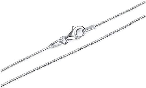 Blue Apple Co. 1.2MM Snake Chain .925 Solid Sterling Silver Sizes 7-30" in Saudi Arabia