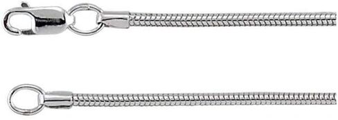 Blue Apple Co. 1.2MM Snake Chain .925 Solid Sterling Silver Sizes 7-30" in Saudi Arabia