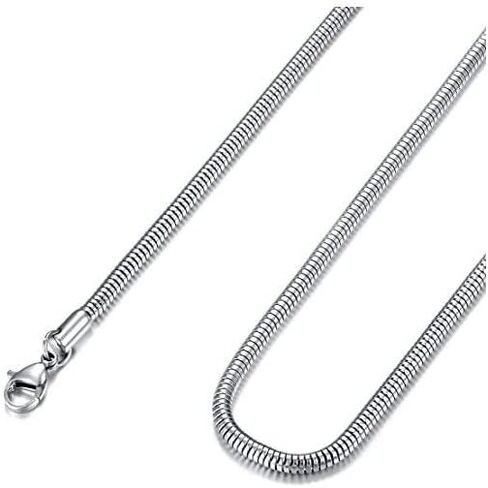 Blue Apple Co. 1.2MM Snake Chain .925 Solid Sterling Silver Sizes 7-30" in Saudi Arabia