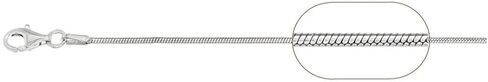 Blue Apple Co. 1.2MM Snake Chain .925 Solid Sterling Silver Sizes 7-30" in Saudi Arabia