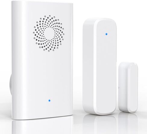 Wireless Door Chime, Door Open Sensor Alarm When Entry Business/Office/Store (500ft Range 51 Ringer Adjustable Volume) Home Alert Bell for Kid/Toddler Safety,1 Receiver +4 Sensors in Kuwait