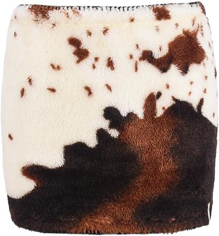 NIFTRIRY Cow Print High Waisted Mini Skirt Women Summer Outfits Y2K Skirts in Saudi Arabia