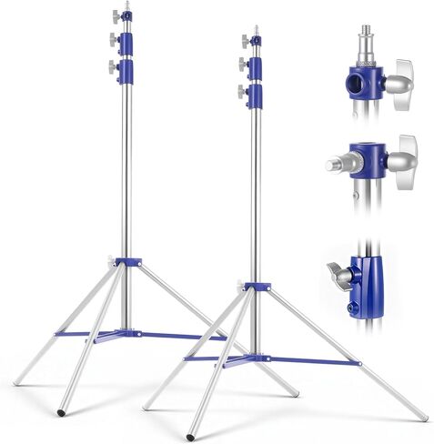 C Stand Boom Arm Stainless Steel Photography Light Stand 8.20ft with Casters, 4.33ft Extendable Arm, 360° Adjustable Head for Softbox Support System in Saudi Arabia
