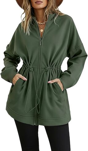 CHICME Womens Zip Up Hoodie Long Sleeve Oversized Sweatshirt Fall Fashion Casual Jackets Winter Clothes in Saudi Arabia