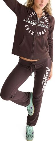 AEROPOSTALE womens Aeropostale 1987 Circle Zip Front Hoodie in Saudi Arabia